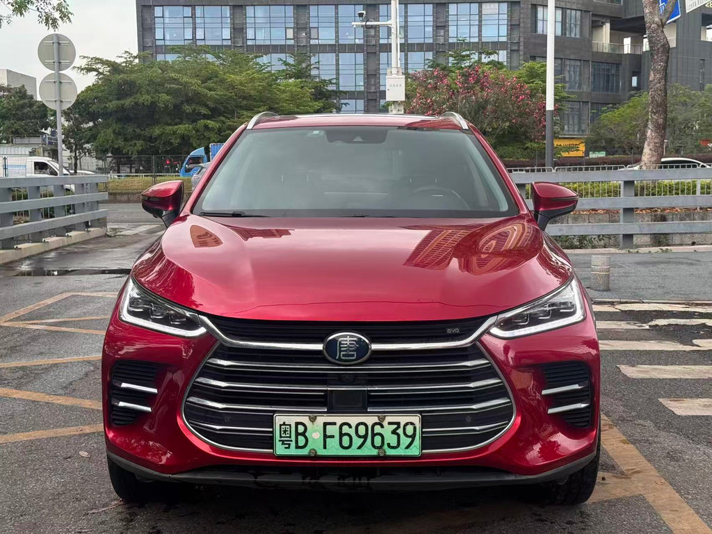 FOB Shenzhen Used 2018 BYD Tang New Energy DM 2.0T AWD Smart Connect 7-Seater SUV PHEV 81KM EV Range National V Export Ready