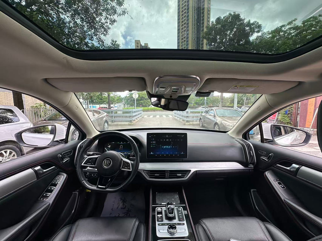BYD Song Pro DM rear view white exterior