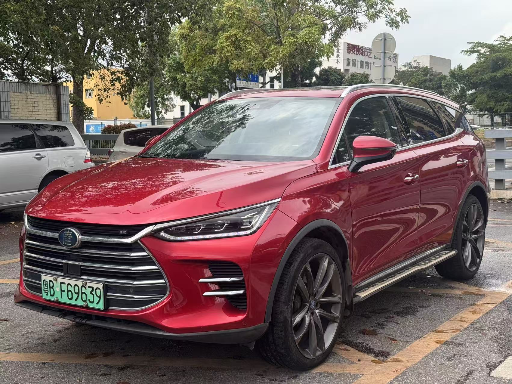 FOB Shenzhen Used 2018 BYD Tang New Energy DM 2.0T AWD Smart Connect 7-Seater SUV PHEV 81KM EV Range National V Export Ready