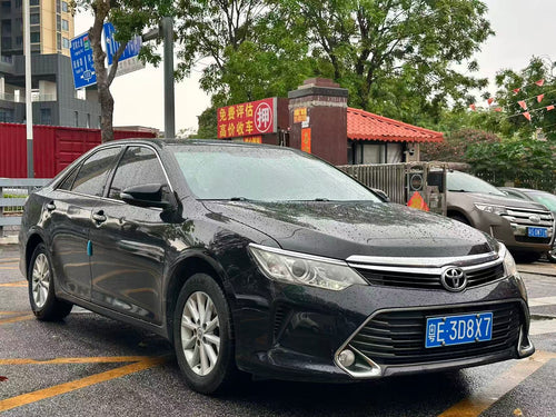 Toyota Camry rear view showing license plate