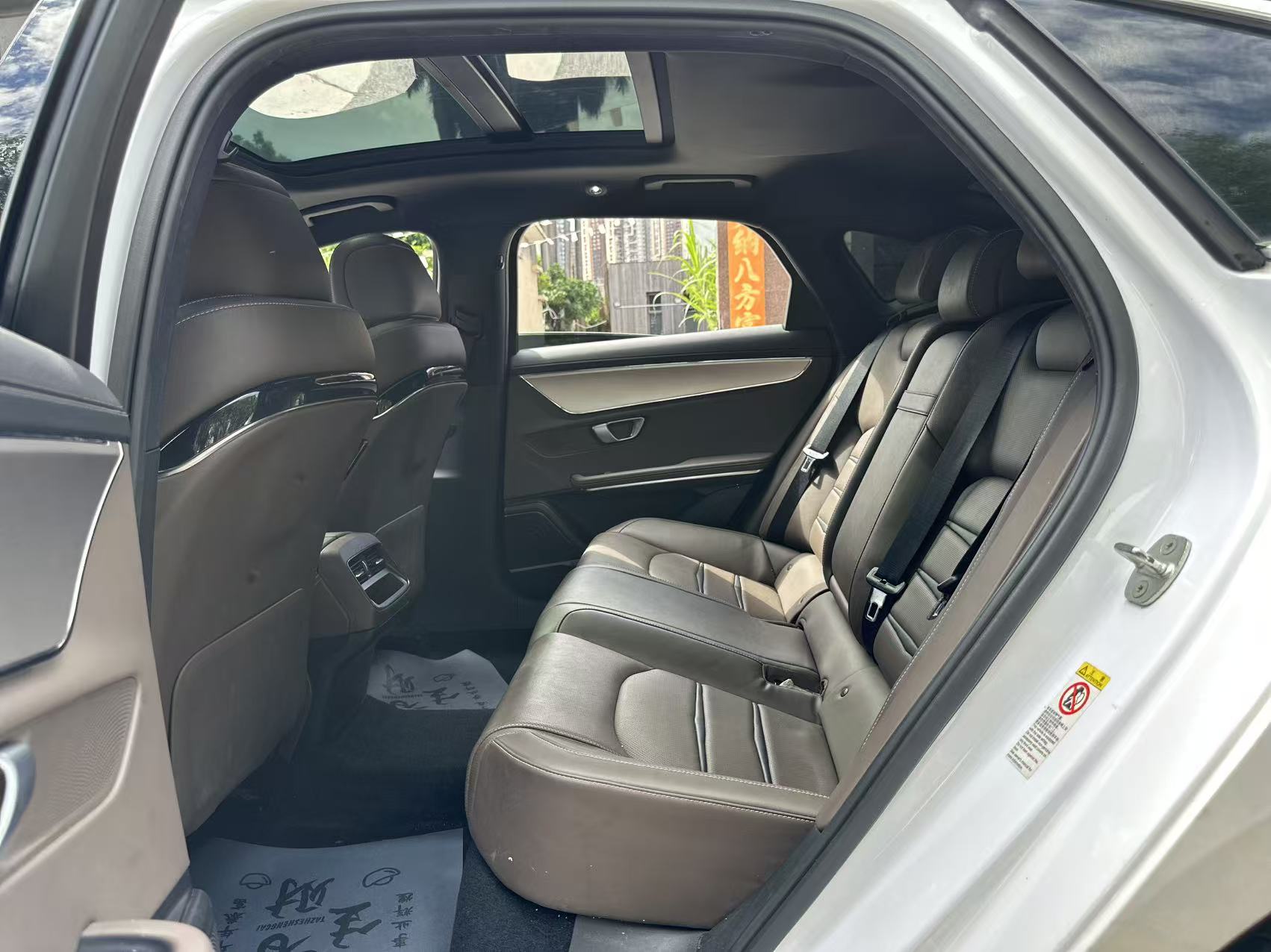 BYD Han DM rear view, white exterior
