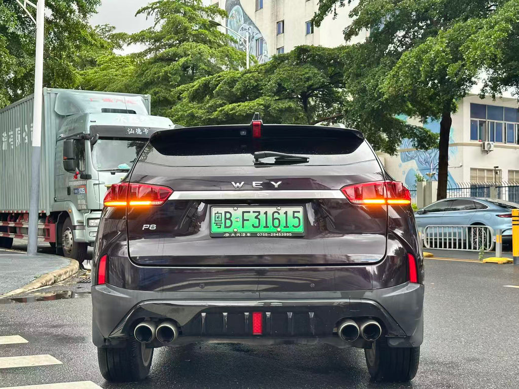 Wey P8 side rear view