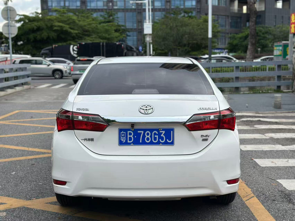 Toyota Corolla rear exterior street view