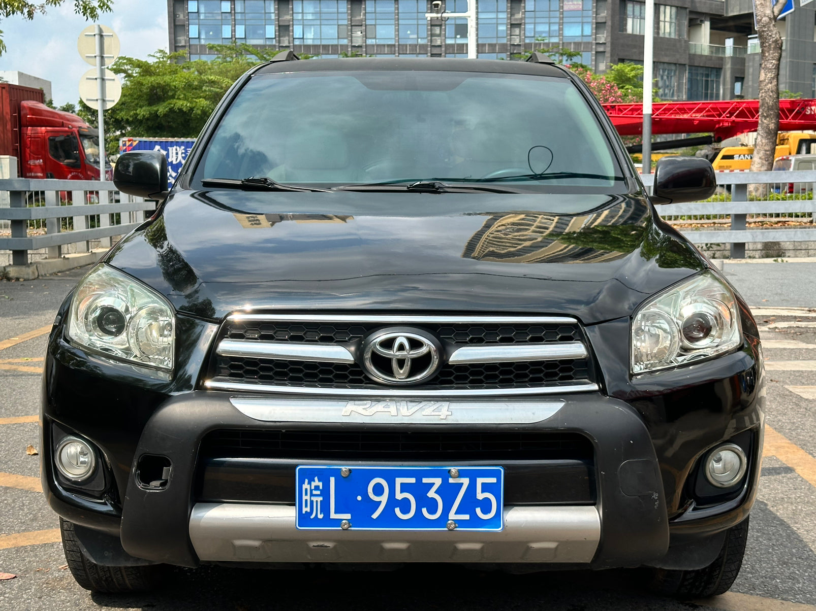 2011 Toyota RAV4 black - rear view