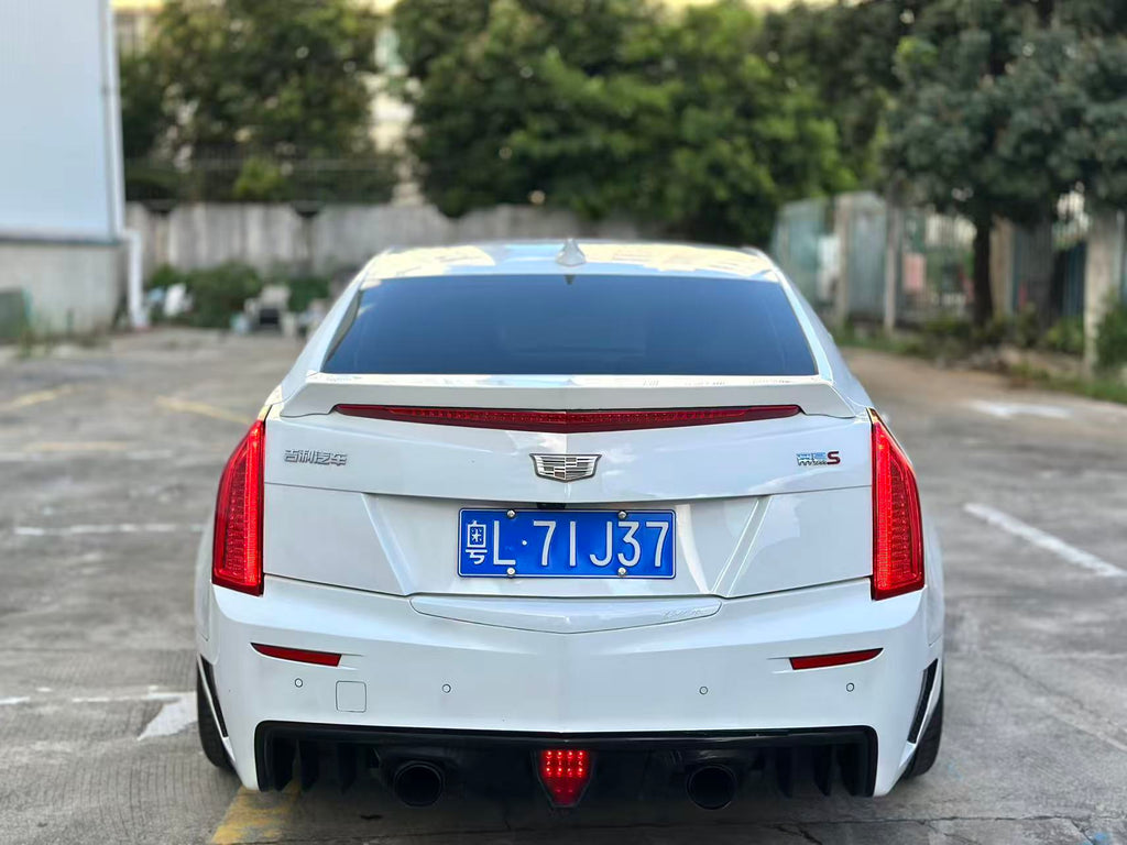 2016 Cadillac ATS-L 28T Elite White Sedan - Front View