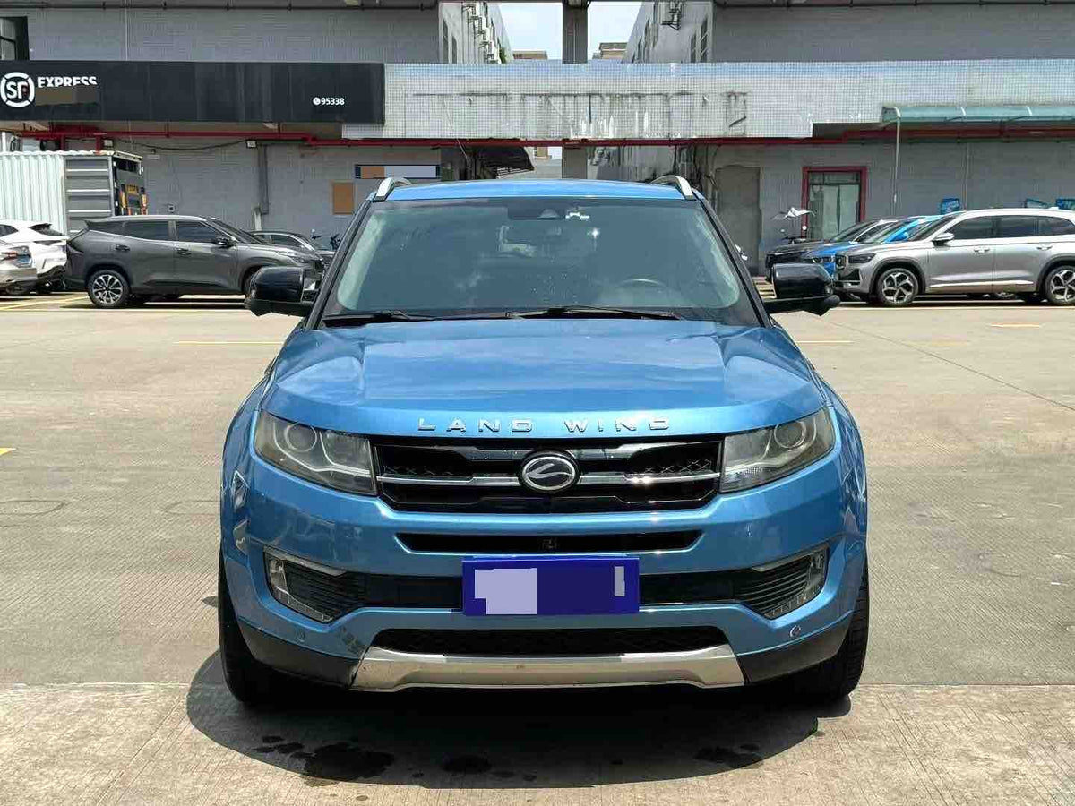 Used 2015 Landwind X7 2.0T Panoramic Flagship Automatic SUV, 84,000 km, Blue, For Export from China