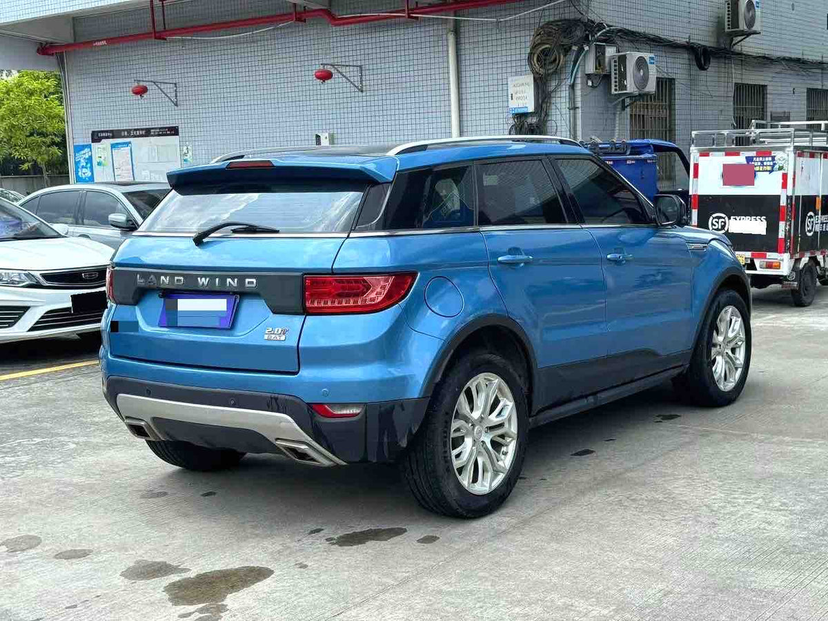 Used 2015 Landwind X7 2.0T Panoramic Flagship Automatic SUV, 84,000 km, Blue, For Export from China