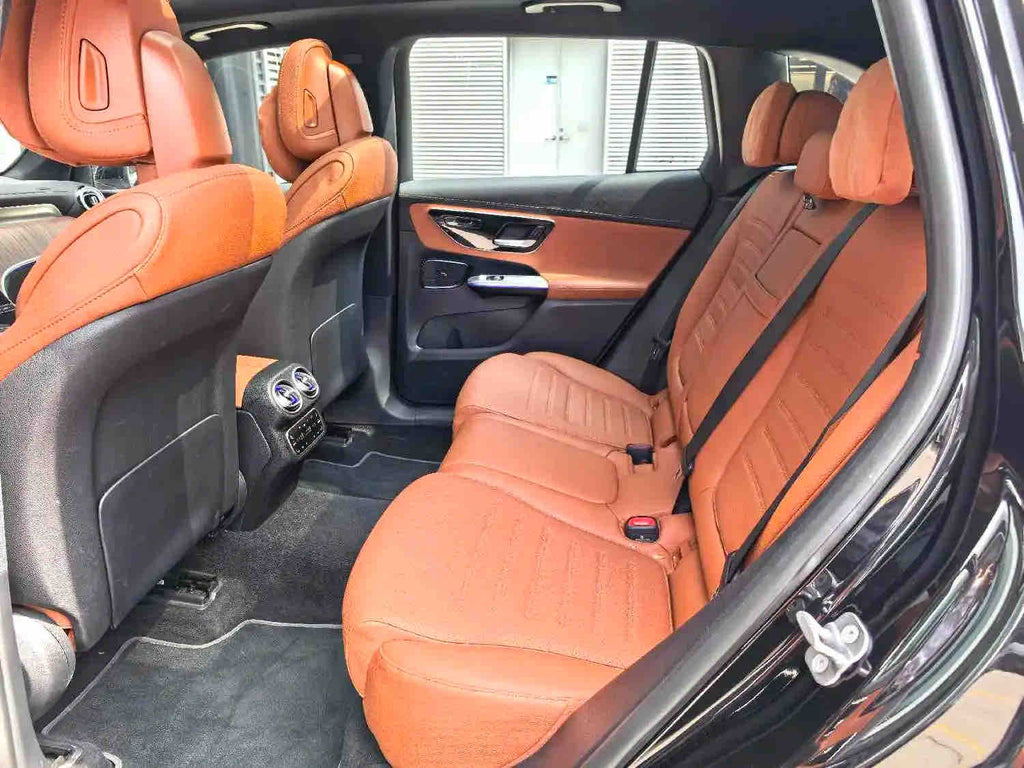 Used Mercedes-Benz GLC 350 e L 4MATIC 2025 2.0T Plug-in Hybrid Luxury SUV | Low 23,000 KM, Black Exterior Orange Interior, Export Ready