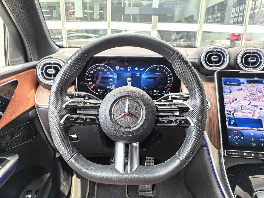 Used Mercedes-Benz GLC 350 e L 4MATIC 2025 2.0T Plug-in Hybrid Luxury SUV | Low 23,000 KM, Black Exterior Orange Interior, Export Ready