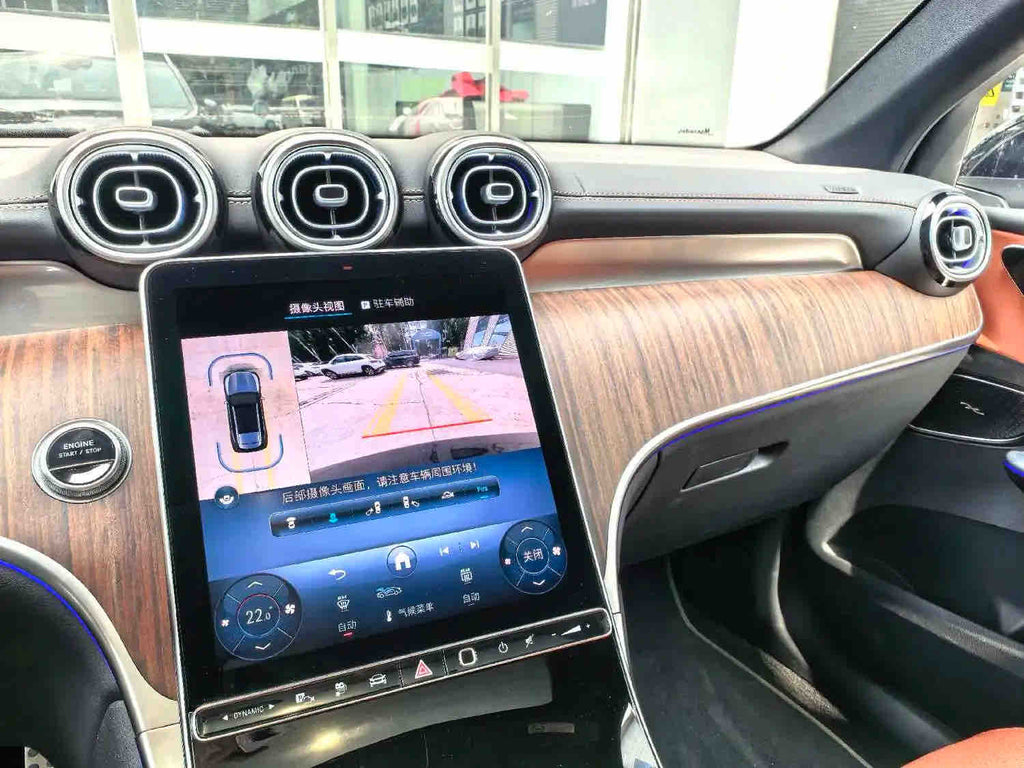 Used Mercedes-Benz GLC 350 e L 4MATIC 2025 2.0T Plug-in Hybrid Luxury SUV | Low 23,000 KM, Black Exterior Orange Interior, Export Ready