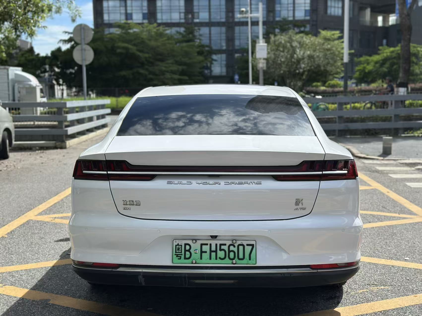 BYD Han DM side profile view