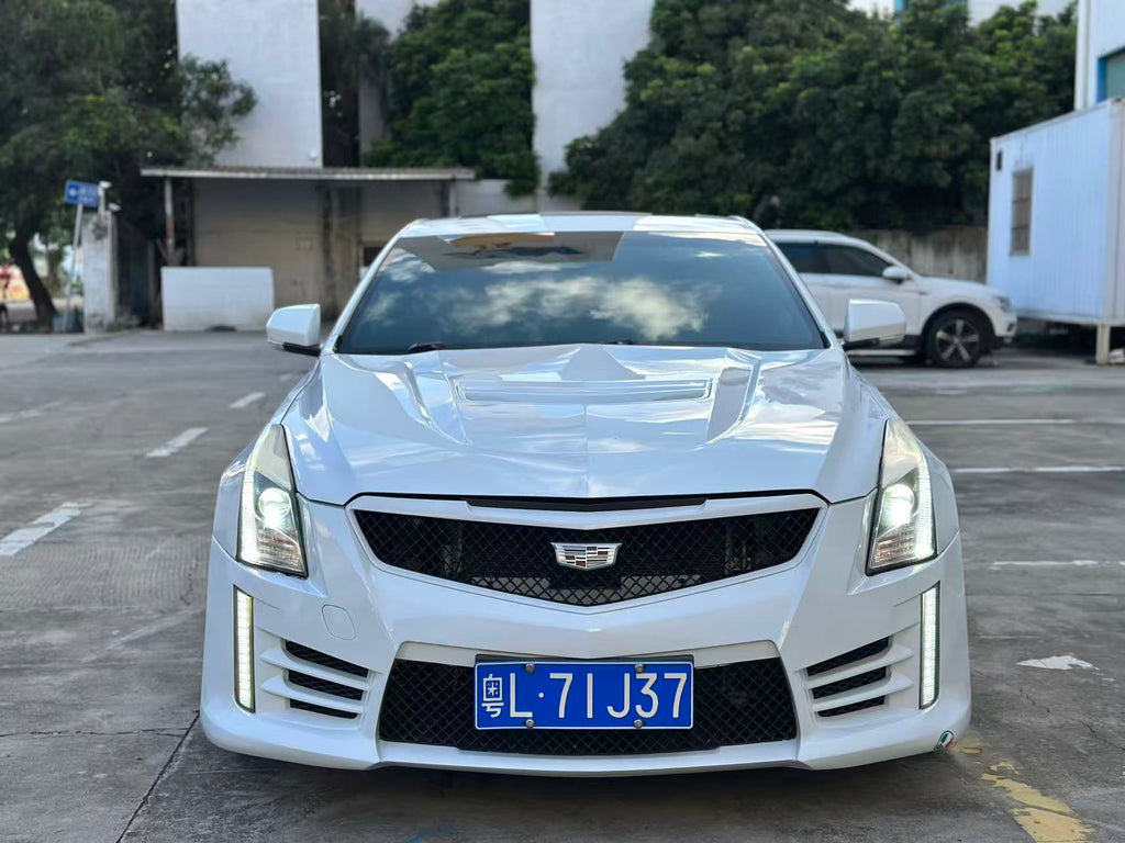 2016 Cadillac ATS-L 28T Elite White Sedan - Rear View